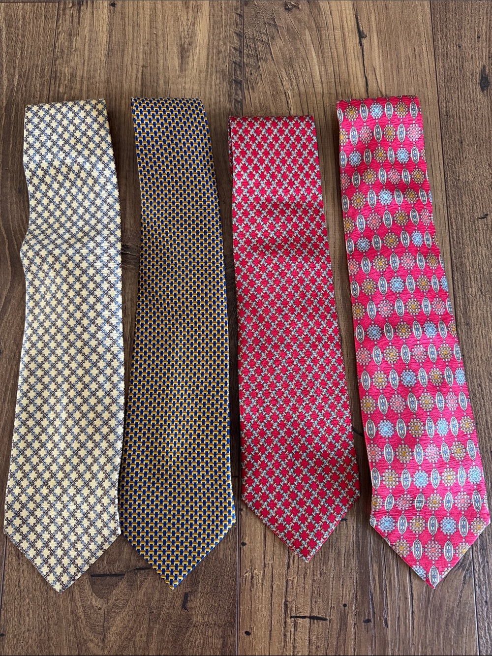 Bundle of men’s ties, Daniel de Fasson, etc.